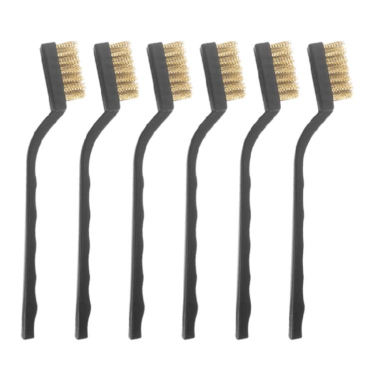 

Cleaning Welding Slag Rust Bristle Brush Metal Brush for Cleaning with Handle 1