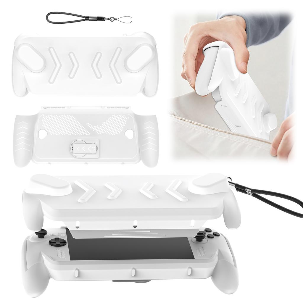 TPU Protector Case Shell for ROG XBOX Ally/ X with Top Cover Adjustable Stand TPU Handheld Protective Case Gaming Accessories