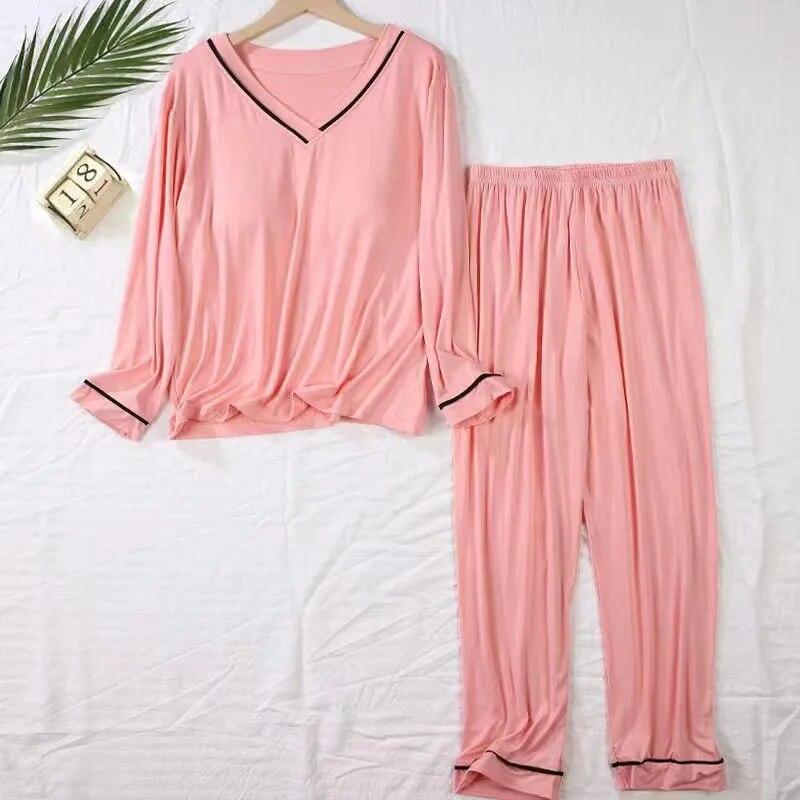 Pijamas para mujer, ropa de casa dulce de primavera, Conjunto de