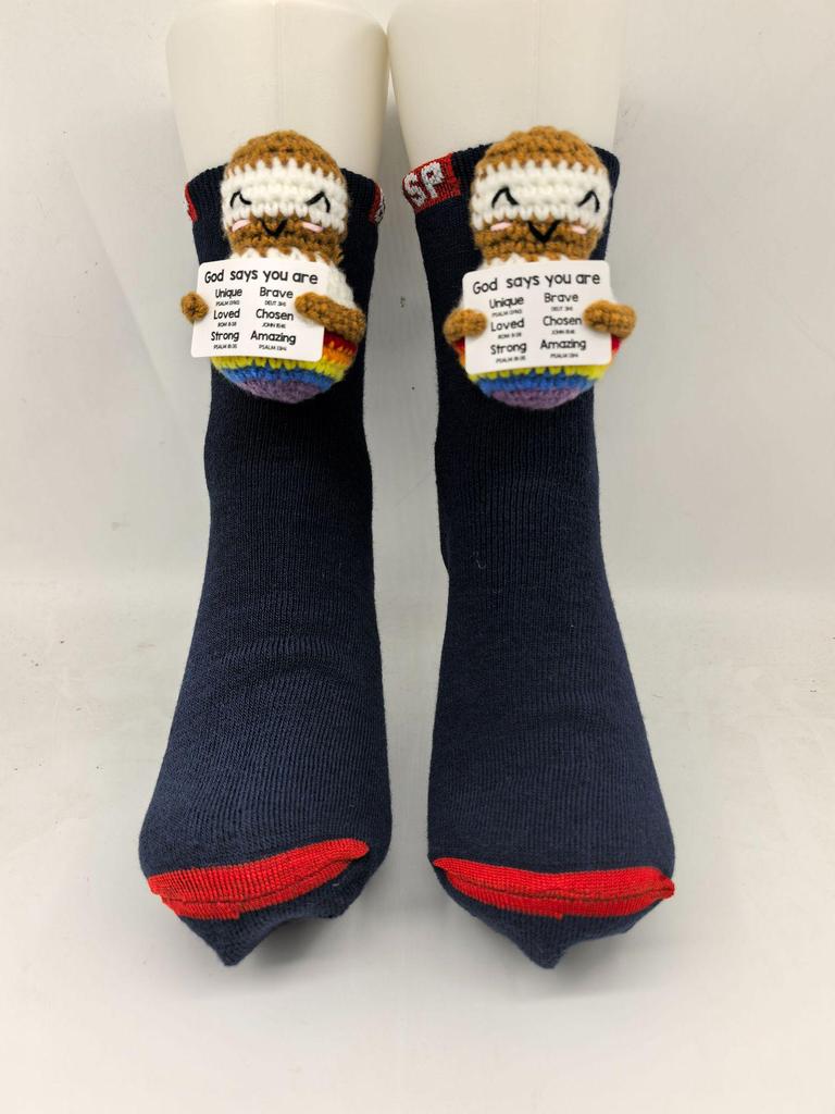 Cozy Christmas Animal Knitted Socks - Warm and Cute for Autumn and Winter