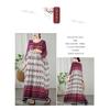 Plus cover up thin V-neck long dress