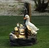 Ducks Family Bathing Garden Statue Decoration, Animal Garden Statue