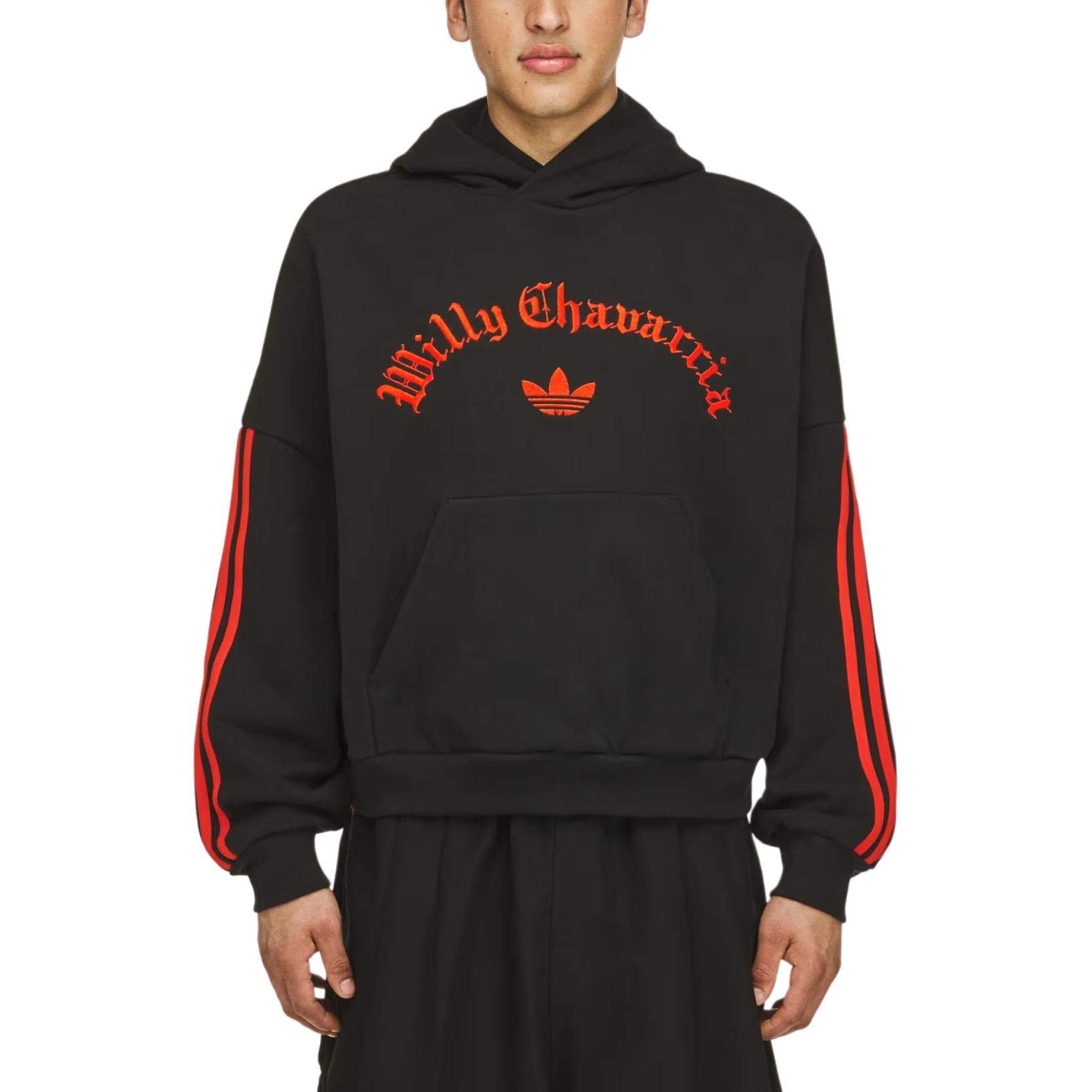 

adidas x Willy Chavarria Logo Hoodie Black Men Tops JW4052 XL