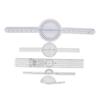 5 PCS Orthopedic Angle Ruler Transparent Plastic Spinal Goniometer Angle Protractor for Body Measuring