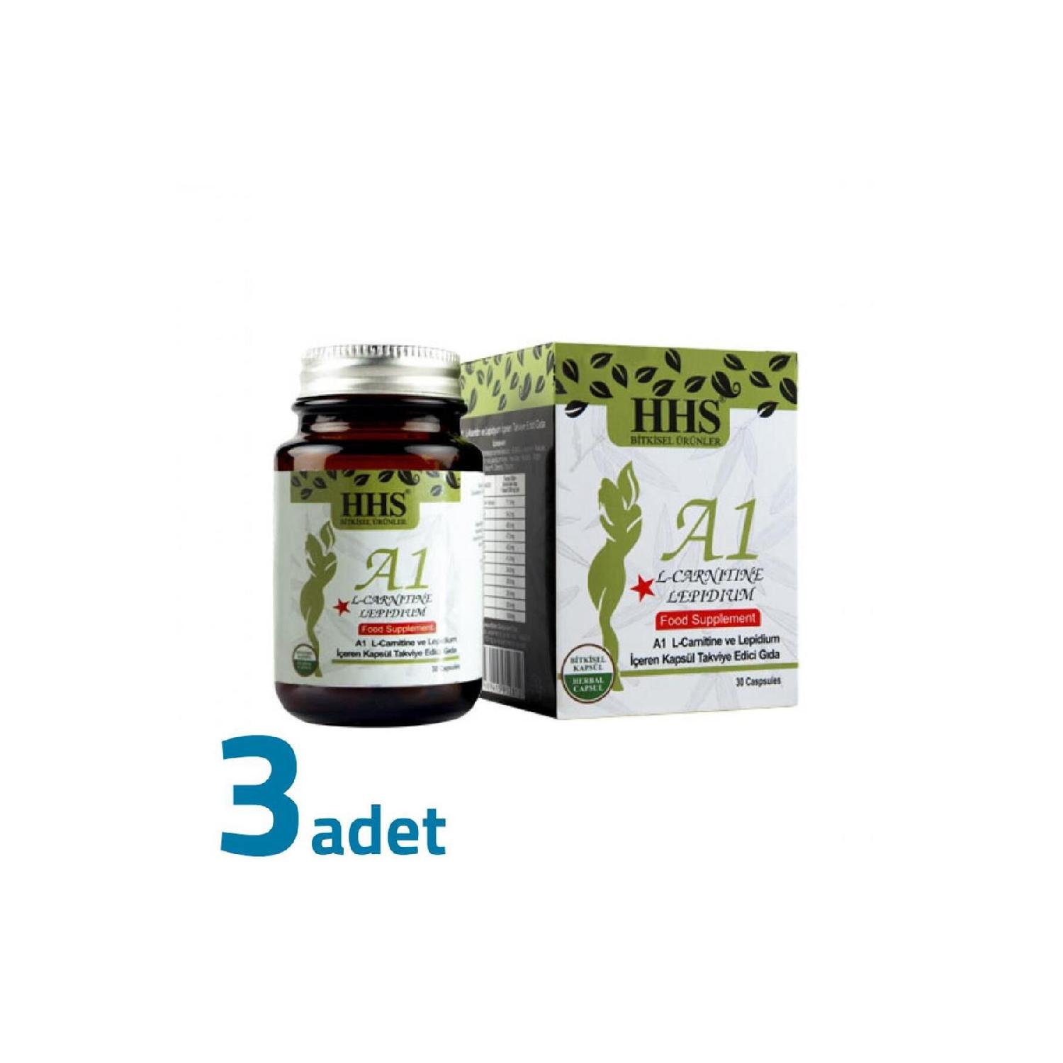 

Hhs A1 L-карнітин Lepidium A 1 Herbal 30 капсул X 3 штуки