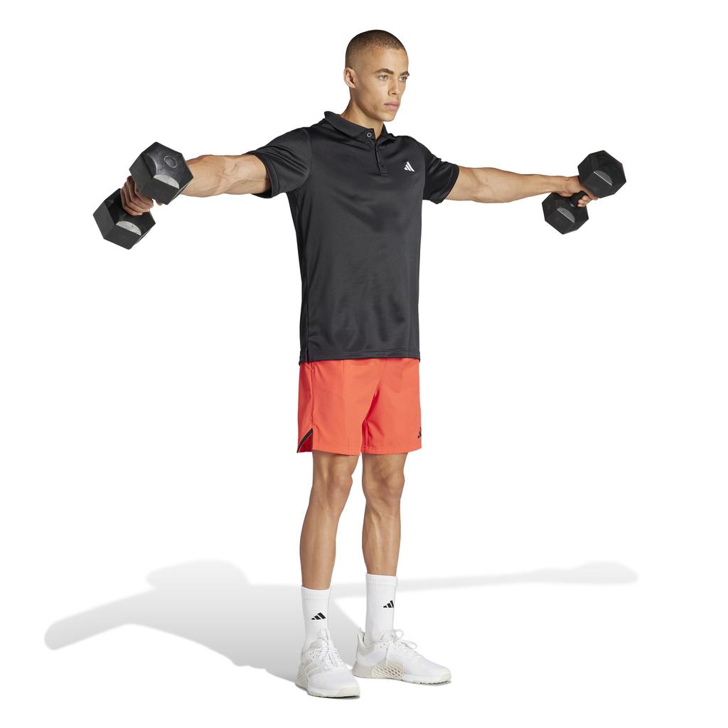 Adidas Train Essentials Training Polo Shirt IJN38 Black Size 2XL Men's (IL7161)