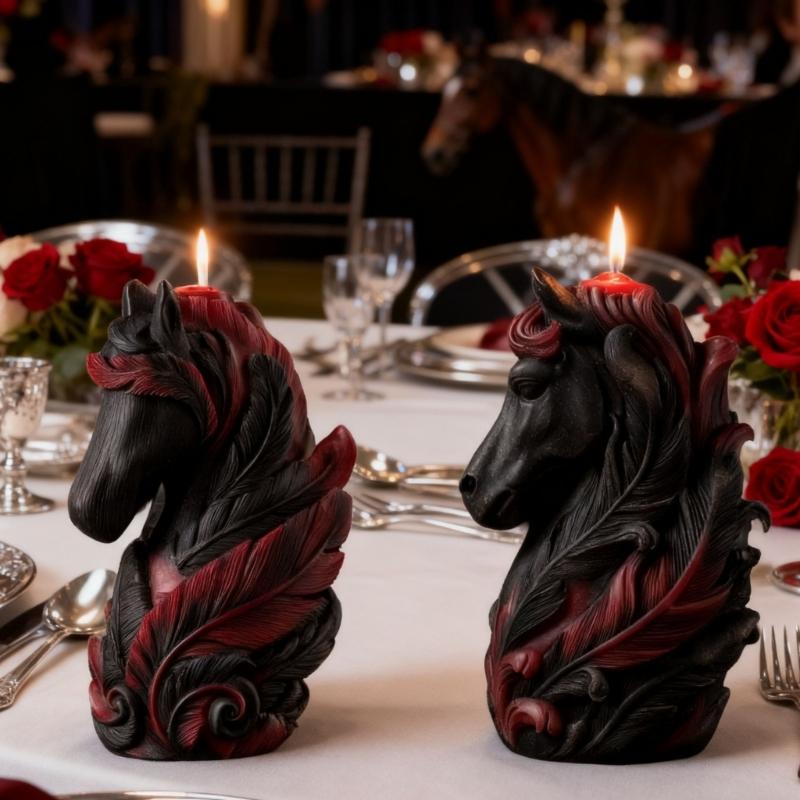 Horse Head Silicone Molds Food Grade Silicone Heat Resistant Multipurpose Silicone Mould for Epoxy Resin Candle Soap