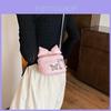 Adorable Bowknot Quilted Shoulder Bag Elegant Lightweight Crossbody For Women