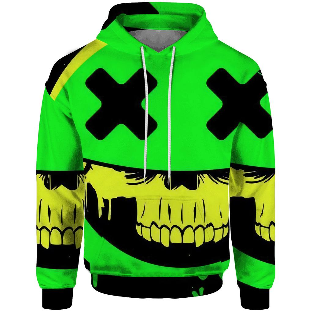 Herbst Herren Neue Mode Hoodie 3D Gedrucktes Comic-Muster Hip Hop Lässig Komfort Multifunktionales Herren Pullover Sweatshirt