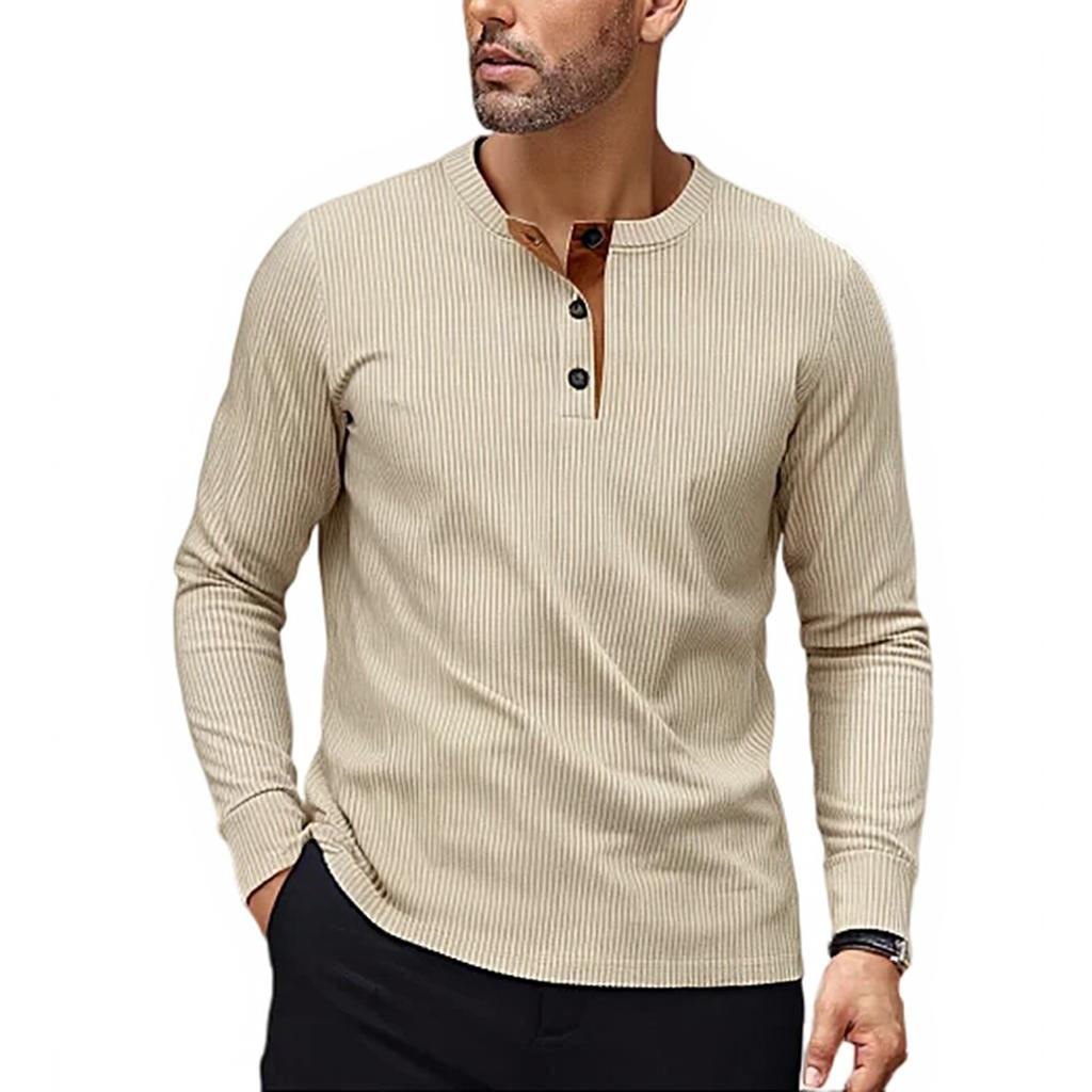 Men  Retro  Loose  Leisure  Long Sleeves  Upper Garment