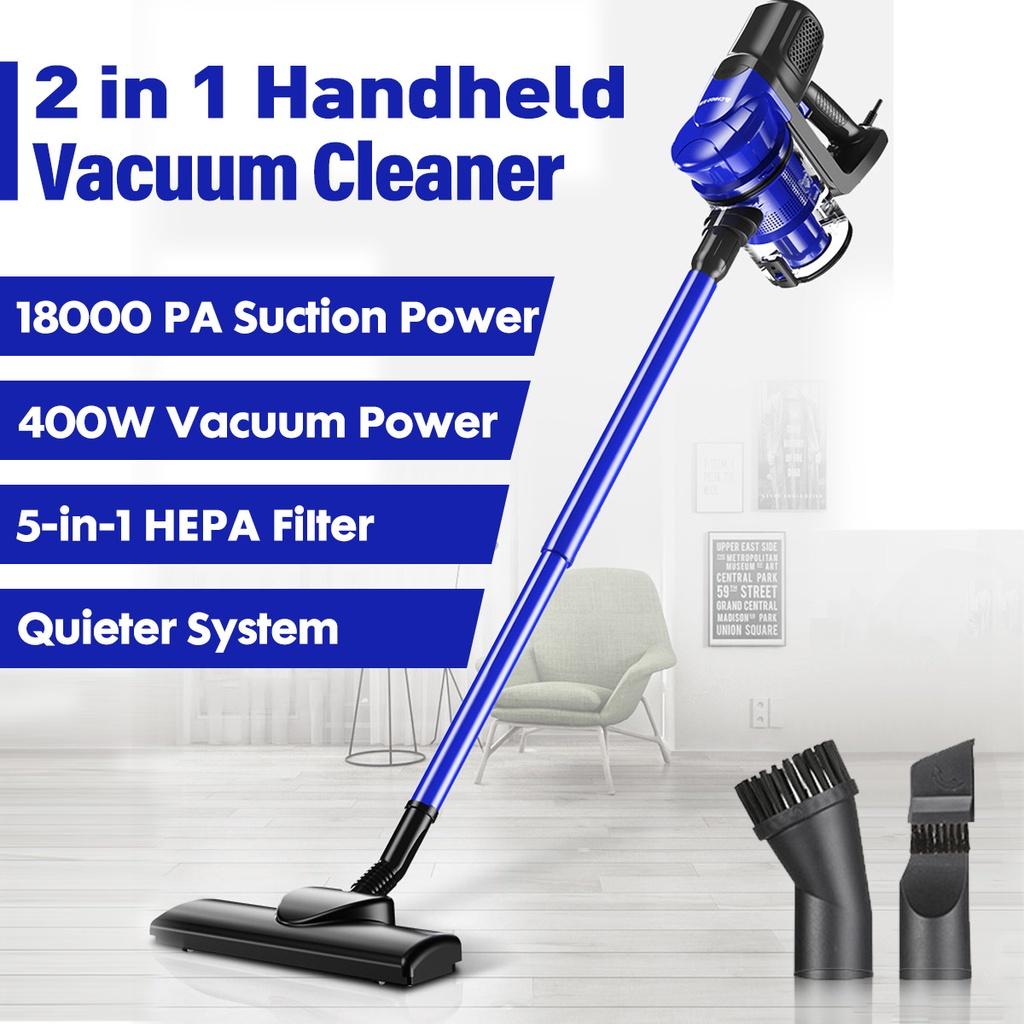 Aspirapolvere portatile verticale da 400 W 220 V 13800 Pa con pattumiera da 1 litro 13800 Pa Aspirazione potente per la pulizia domestica della polvere silenziosa