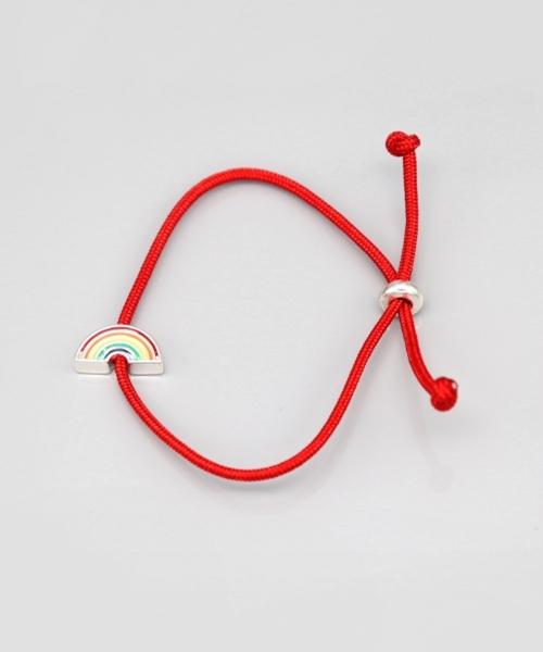 Bonbeau Color Motive Knot Bracelet Daisy Rainbow Clover Knot Thread Bracelet