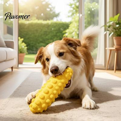 Teeth Cleaning Toys for Medium Dogs High-Resilience Foam Dog Chew Toy, Indestructible Corn Puppy Teething Safe Non-Toxic Pet Toy Aggressive