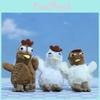 Adorable Plush Chicken Keychain Cute Cartoon Chick Stuffed Animal Pendant Toy