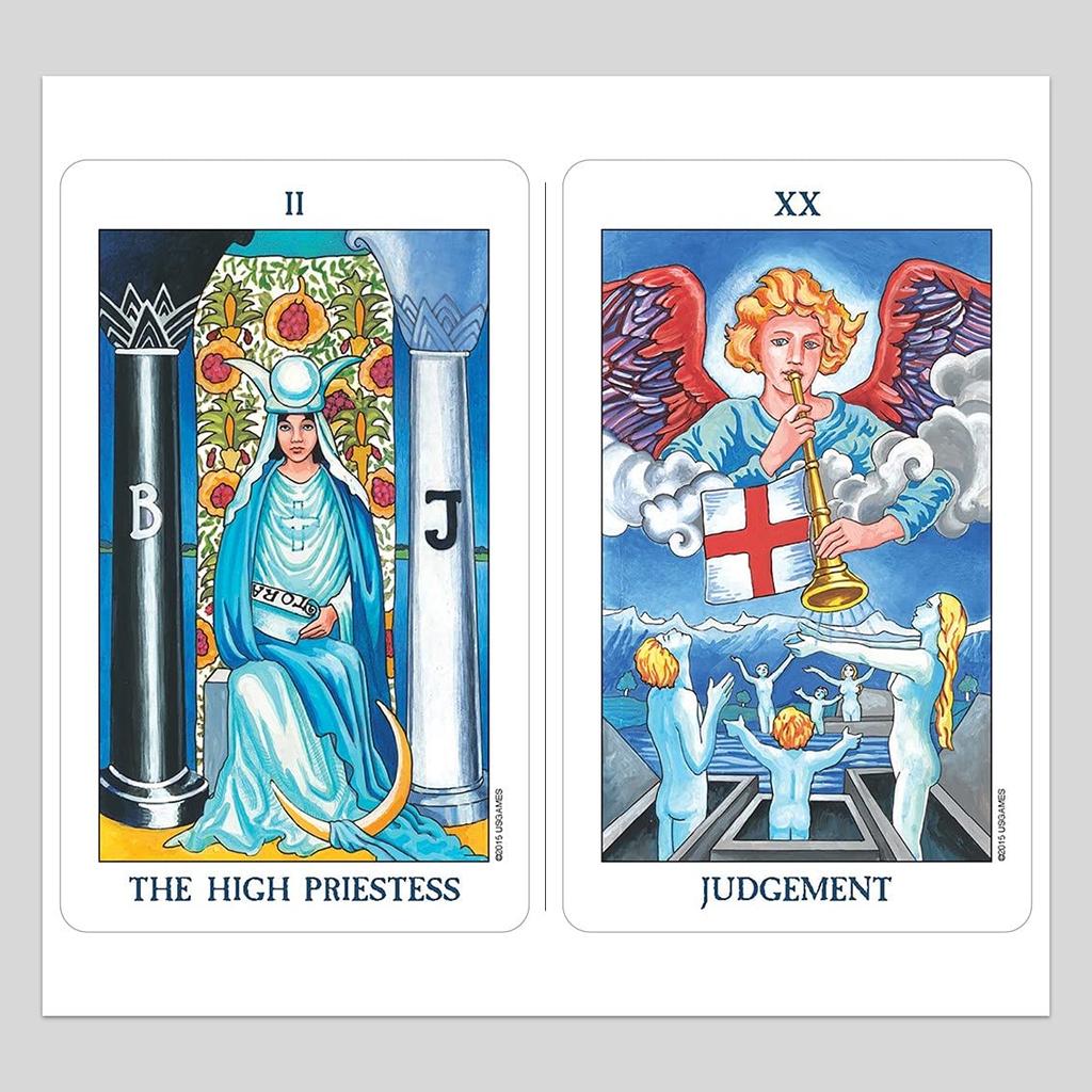 Kancharo Tarot Card Set Tarot In a Includes a Basic Japanese Tarot Card Instruction Manual and Pouch 78-Card [Radiant Rider-Waite Tin] (Authentic)