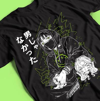 Japanese Streetwear T-Shirt, Fire Graphic Tee, Harajuku Style Shirt, Unisex 100% Cotton Apparel, Urban Fashion Tee, Anime Inspired Gift