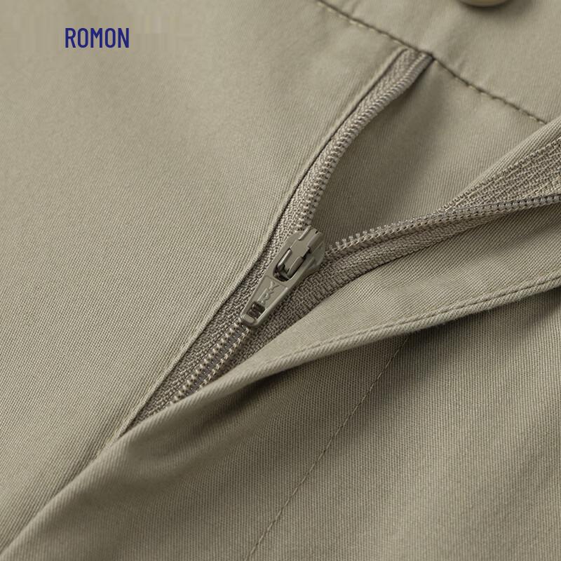 Romon Men's DP Non-Iron Straight Leg Casual Pants