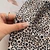 68cm Retro Leopard Print Scarf Women Spring and Summer New Imitation Silk Scarf Retro Versatile Clothes Bag Accessories Scarfs