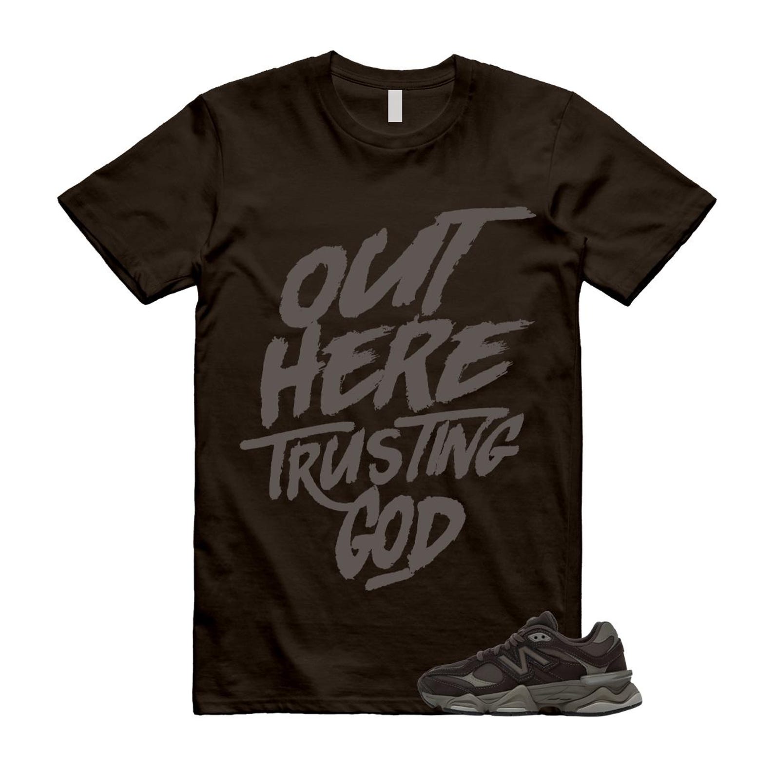 9060 Mono Cortado Brown T Shirt Match TG M