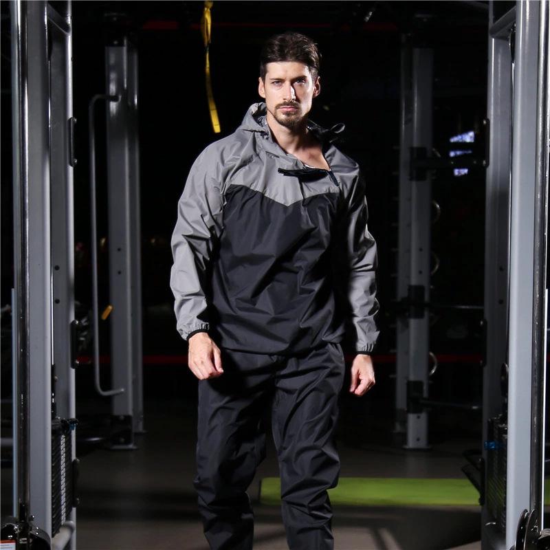 Zestaw dresowy premium z kapturem: Unisexowy dwuczęściowy strój do treningu i fitnessu