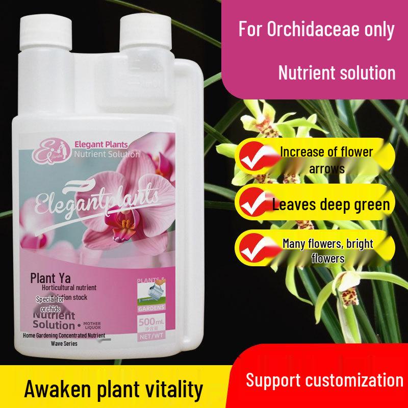 Živný roztok pro orchideje: Vícesložkové hnojivo pro Clivia & Phalaenopsis, Není třeba ředit, Podporuje tvorbu poupat a kvetení pomocí listové aplikace