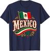 Mexico Flag Vintage Pride Heritage Mexican Culture Men Women T-Shirt