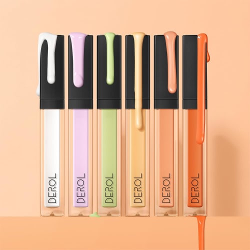 [2024 Limited] Concealer Concealer Popular Dark Circle Eraser Concealer Pencil (Bear, Acne Scars, Scars, Stains, Pore Cover) 6.5ml (04#Yellow)