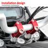 MAORANG FOR X350 2023 Motorcycle Handlebar Riser Motocross Reinforced Clamp Mount Pit Bike Bike x350 Accessories (22M, Black)