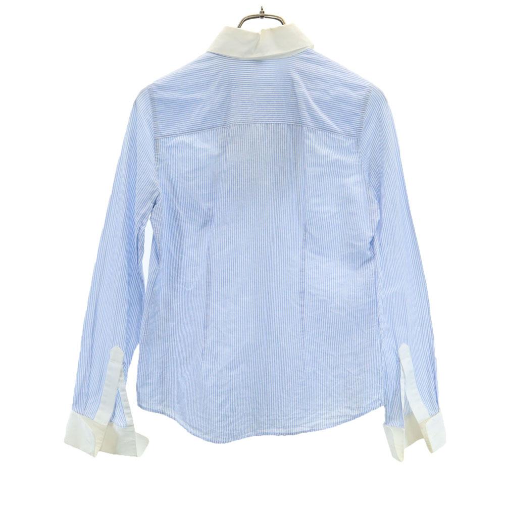 LOUIS VUITTON Made in France Long sleeve Cotton shirt 36 With ruffles Women Used