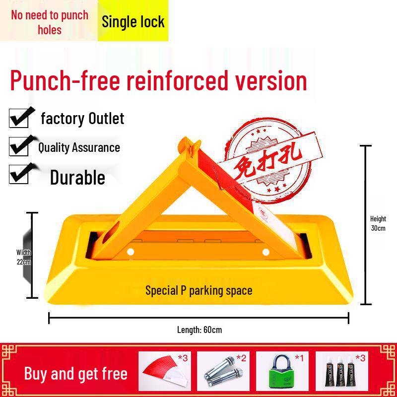 Blocator de sol triunghiular rezistent pentru locuri de parcare în garaje