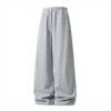 Mens Loose Split Spliced Draping Casual Sports Long Sweat Pants