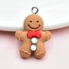 Creative Christmas Cartoon Gingerbread Man Keychain Pendant