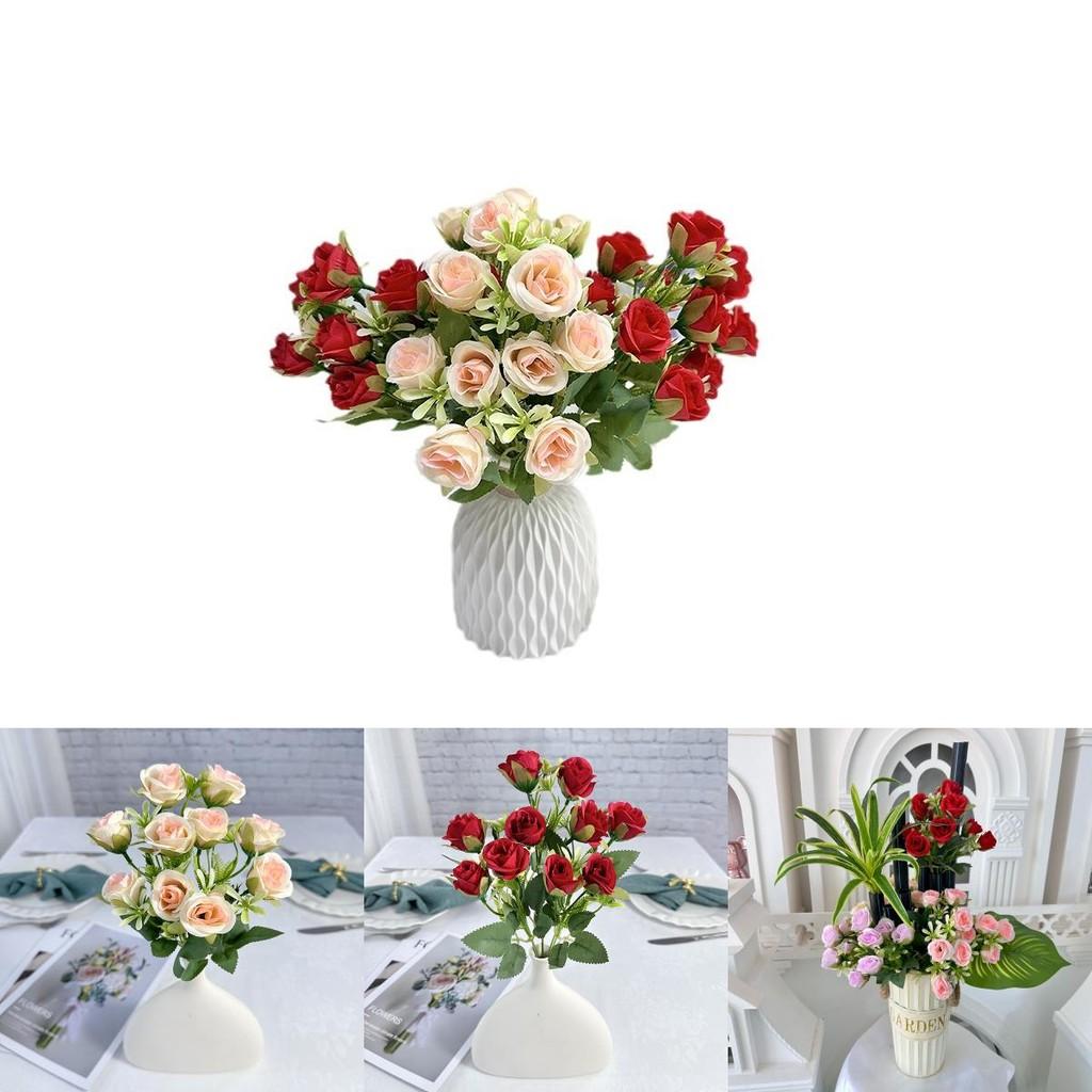 Faux Rose Flowers For Photography Props And Home Decoration With Easy Arrangement And Natural Look