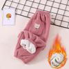 Kids Warm Pants Autumn Winter Girls Thicken Trousers Baby Boys Cute Bear Print Children Casual Harem Pants