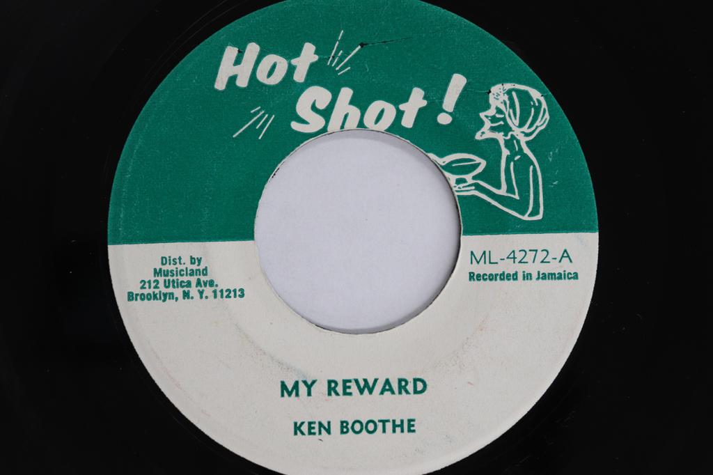 7inch Record KEN BOOTHE - My Reward ML4272 HOT SHOT US Reggae, Ska & Dub Used