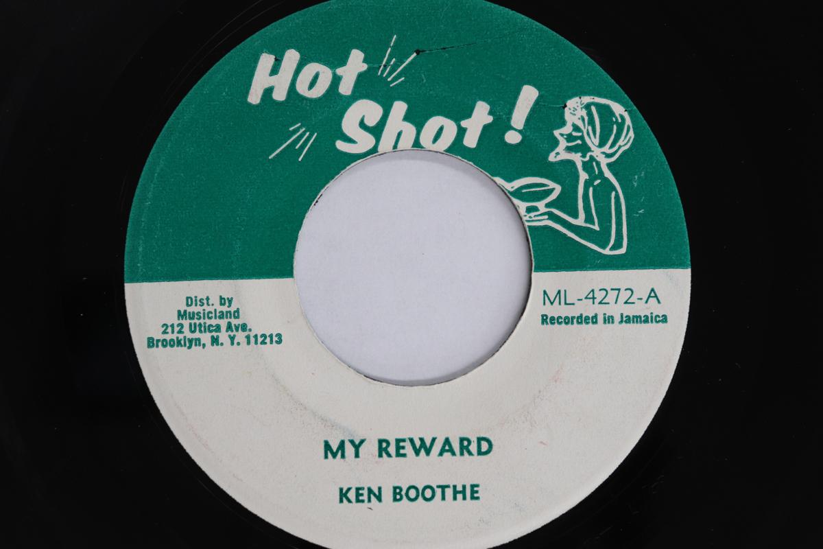 

7inch Record KEN BOOTHE - My Reward ML4272 HOT SHOT US Reggae, Ska & Dub Used