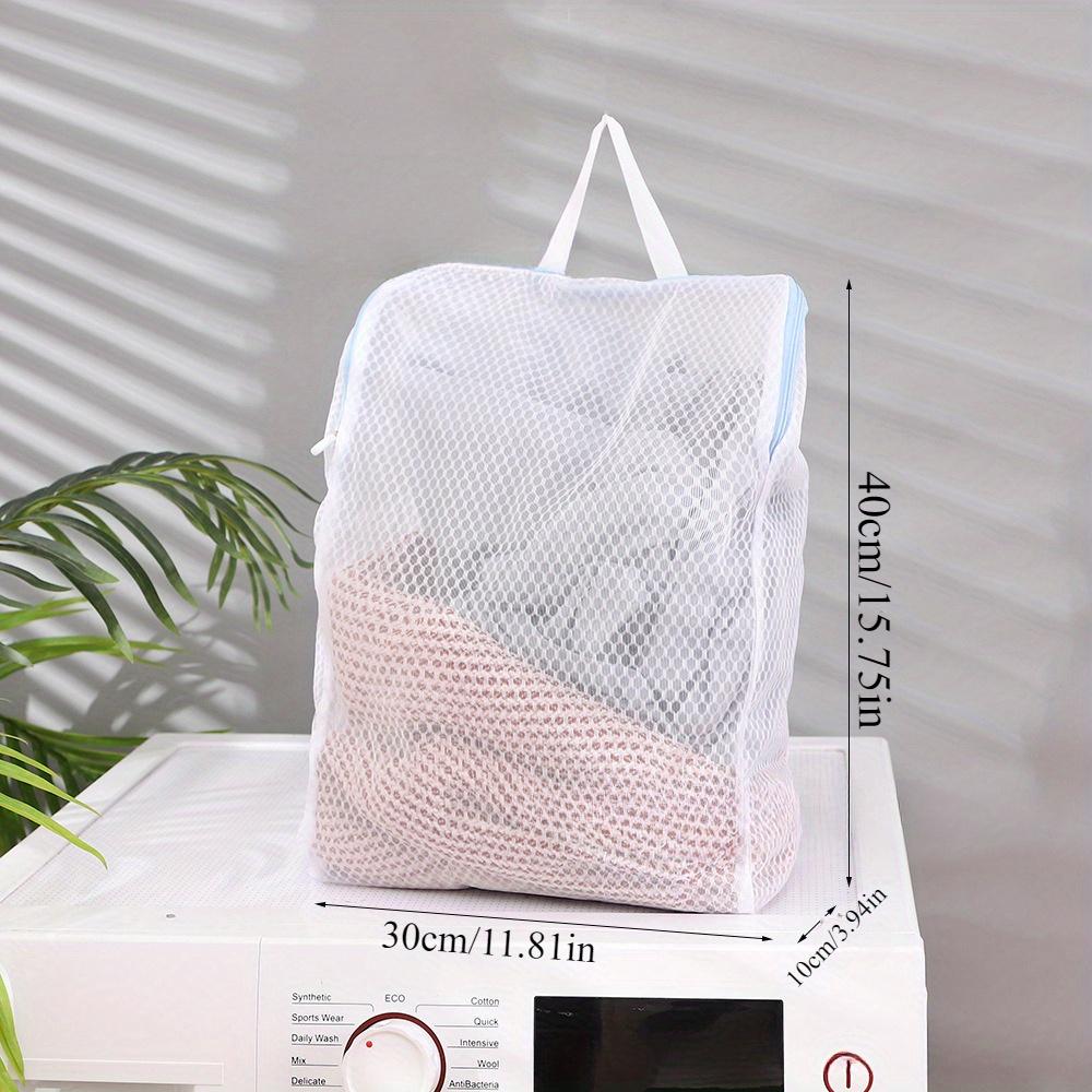 

Lingerie Washing Mesh Clothing Underwear Organizer Washing Bag Useful Mesh Net Bra Wash Bag Zipper Laundry Bag синий