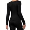 European & American Cross-border Autumn/Winter Women's Antibacterial Warm Hoodie - Fashionable Sexy Base Layer
