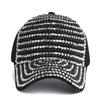 Baseball Cap Women Full Rhinestone Beads Mesh Cap Street Fashion Snapback Hats Casual Party Hip Hop Kpop Dance Cap Men Summer