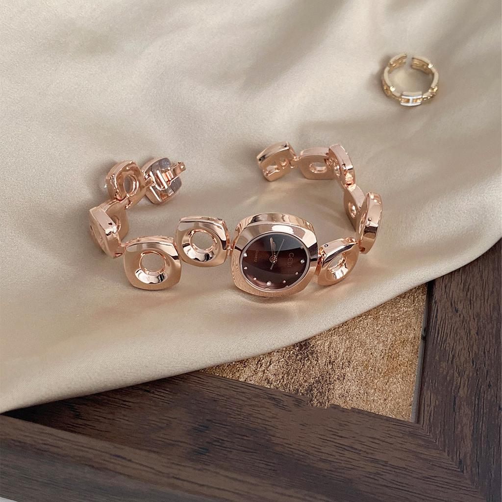 Light luxury High Quality Women's Watch, Design, Irregular Hollow Bracelet, Elegant Quartz Women's Watches, Gift