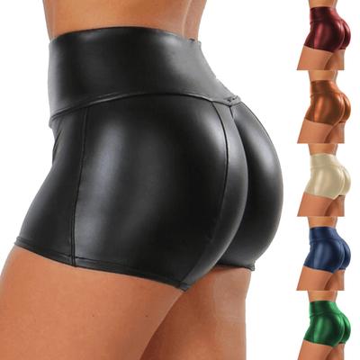 Pantalons chauds en cuir PU de couleur Sexy à la mode pour femmes, chemisiers et shorts