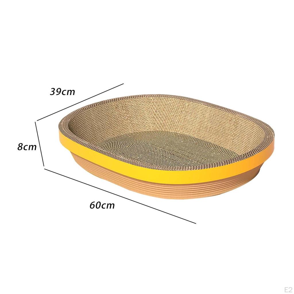 Cardboard Scratching Board Thicken Corrugated Lounge Bed Durable for Kitten Training Toy Claw