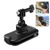 PULUZ Magnetic Quick-Release Base Backpack Clamp Mount for DJI, Insta360, GoPro and Other Action Cameras (Black)