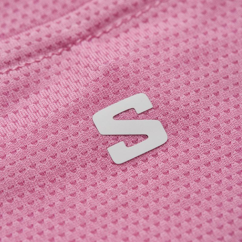 SALOMON Shkout Core Comfortable Soft Letter Breathable Short Sleeve T-Shirt Women Tops C26585