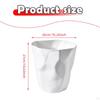Chic PP Lidless Waste Container for Small Suitable Home Office Bedroom Bathroom Modern