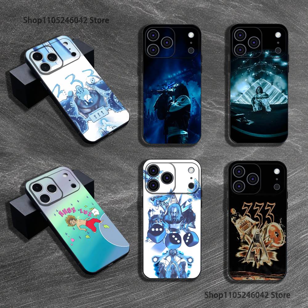 Singer M-Matue 333 Album For iPhone 17,16,15,14,13,12,11,Pro,Max,Plus Black Soft Cover Phone Case