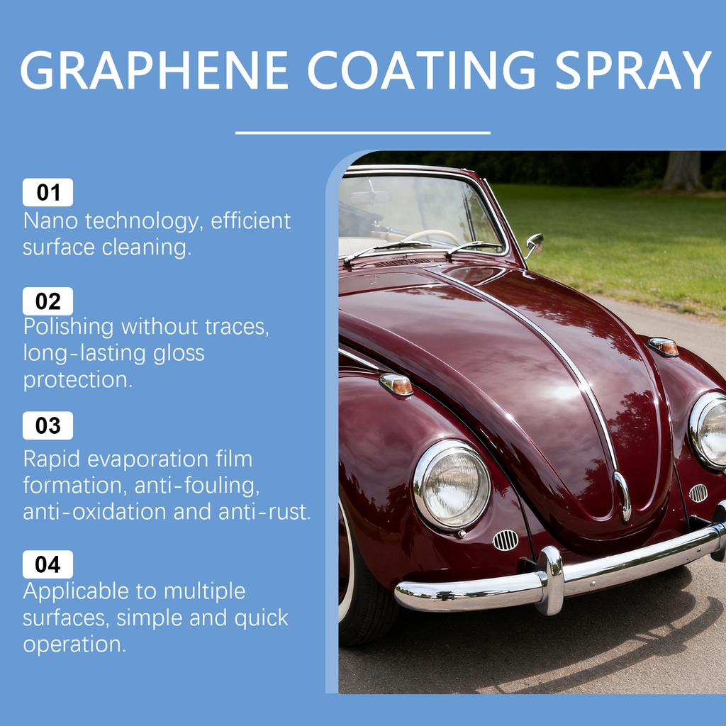 Car Paint Gloss Coating Spray Nano Cleaning Care Spray 120ml