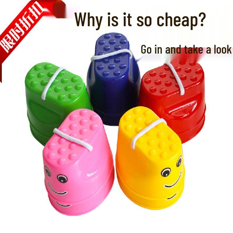 

Улыбающееся лицо Балансирующие ходули для детей - Сенсорная интеграция и координация Тренировочная игрушка зелёный