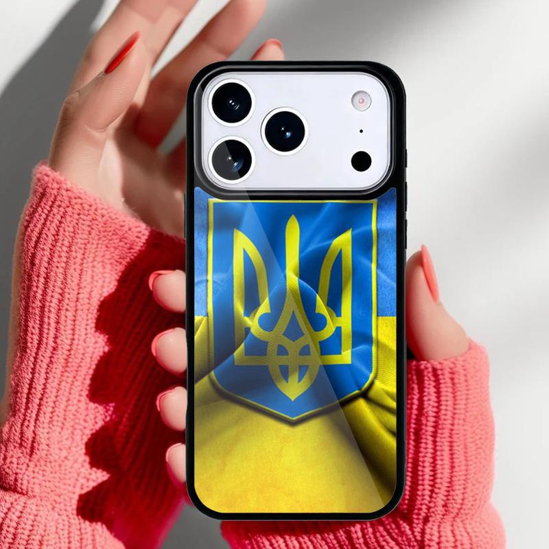 

U=kraine Flag Phone Case for iPhone 17 Air 16e 15 14 13 Pro Max Back Cover for 12 11 Pro Coque iPhone17 Pro