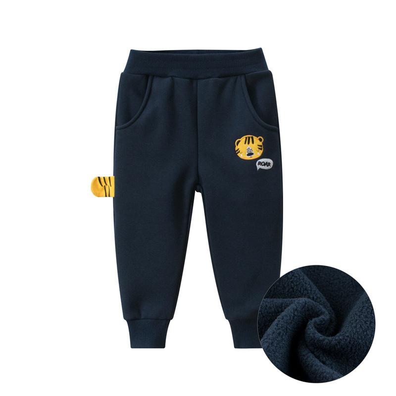 MAITA Brand Crawler New Children Crawler Baby Sweatpants Fleece-Lined Track Pants Cartoon Cute Cotton Pants